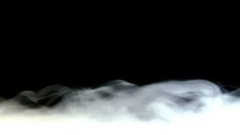 Flowing smoke on black background Stock Footage 88264458