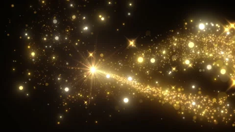 Flowing spark particles lights trail animation Stock Footage 210227962
