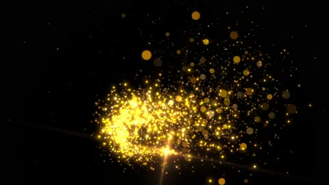 Flowing spark particles lights trail animation Stock Footage 233491592