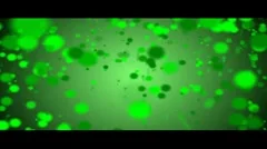 Flowing Sprites Over white green background Stock After Effects