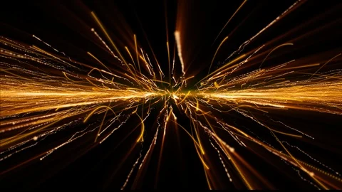 Flowing Streak Orange Technology Communication Line Motion Stock Footage 101522949