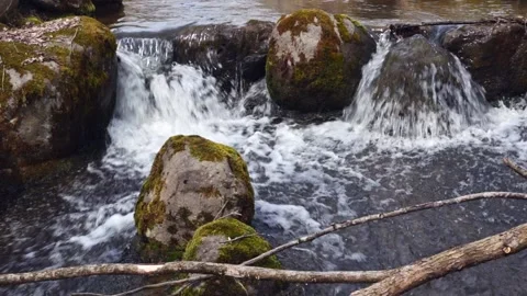 Flowing stream 30fps Stock Footage 235967991