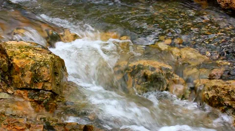 Flowing stream in 50fps Stock Footage 38023244