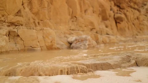 Flowing Stream in the Desert 스톡 동영상 58587054