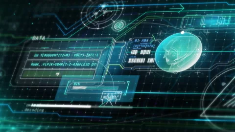 Flowing stream of digital data with NFT and code. Stock Footage 216444748