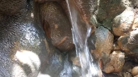 Flowing Stream over Rocks Stock Footage 331265695