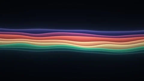 Flowing Streamgraph Layers Abstract Data Streams Seamless Loop Stock Footage 346879285