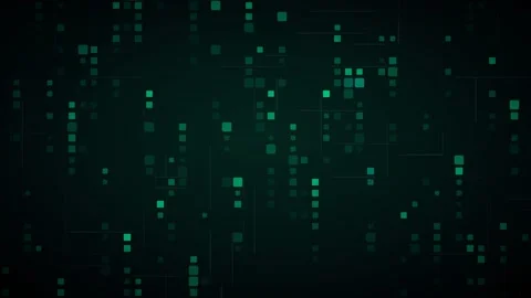 Flowing streams of luminous data particles in led cascade falling wall formation 動画素材 339317181