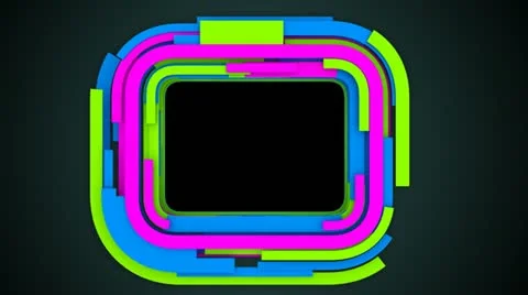 Flowing stripes frame Vídeo Stock 22011083