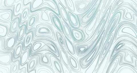 Flowing teal abstract waves against white background Stock Illustration