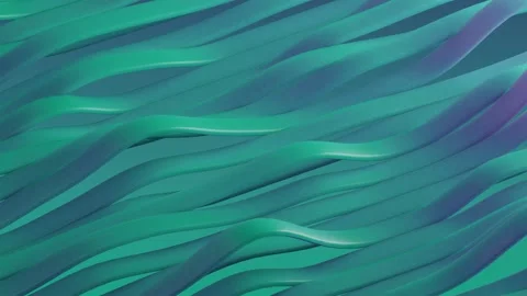 Flowing Teal Ribbon Loop Background Stock Footage 301684098