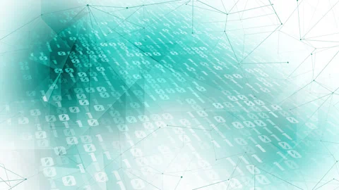 Flowing technology texture dynamic and flowing texture representing artificial Stock Footage 254938277