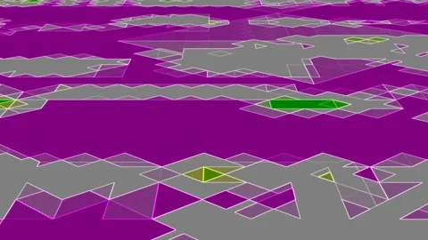 Flowing Tessellated Patterns Perspective Triangle Planar Texture Motion Video Stock Footage 300927592