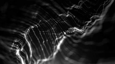 Flowing Thin Particle Lines Background Stock Footage 234310108