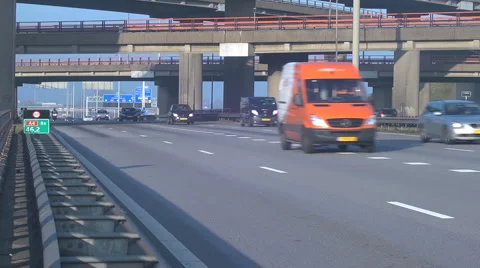 Flowing traffic Stock Footage 1107259