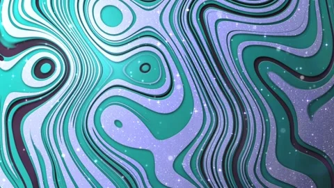 Flowing turquoise background with sparkles, Liquid background Stock Footage 227911865