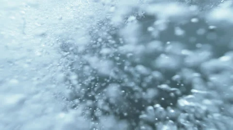 Flowing underwater bubbles Stock Footage 26628074