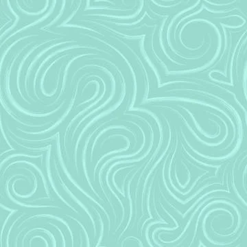 Flowing vector seamless pattern of brush strokes in the form of spirals of loops Stock Illustration