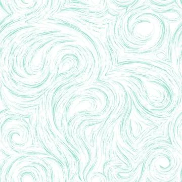 Flowing vector seamless pattern of splashes or brush strokes in the form of Illustrazione stock