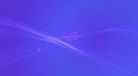 Flowing violet light streaks with particles Stock Footage 331456682