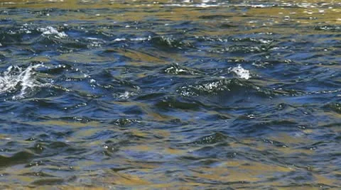 Flowing water and wave Stock Footage 8950341