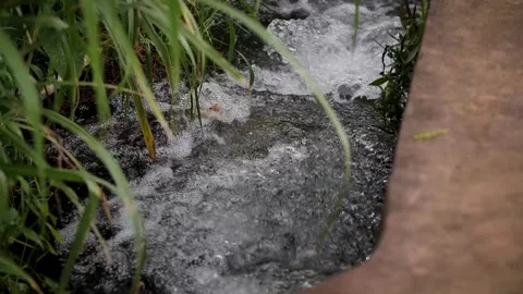Flowing water channel Video stock 279367510
