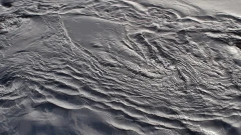 Flowing water with chaotic patterns, eddy whirlpools and ripples Stock Footage 271335590