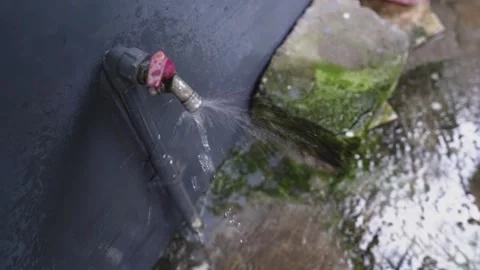 Flowing water. Stock Footage 257384600