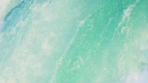 Flowing Water Producing Hydroelectric Power Stock Footage