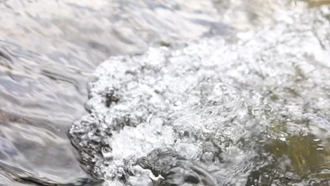 Flowing water in river Stock Footage 169765396