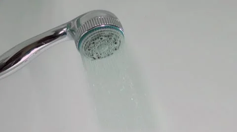 Flowing water from the shower Stock Footage 7760490