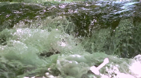Flowing water - slow motion Stock Footage 40261426