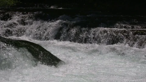 Flowing water in slow motion Stock Footage 72695647
