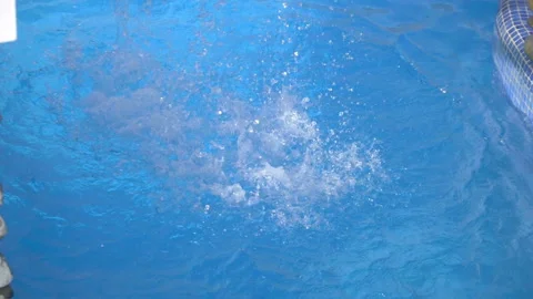 Flowing water stream in slow motion 180fps Stock Footage 121097123