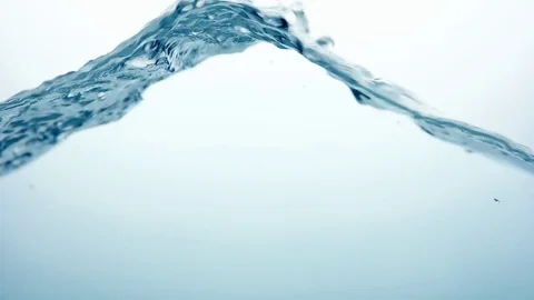 Flowing water surface with air bubbles Stock Footage 79684028