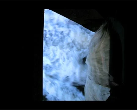 Flowing Water Through Weir Stock Footage 8687056