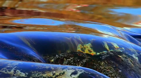 Flowing Water at the waterfall, Stock Footage 57196051