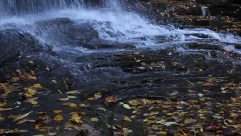 Flowing  waterfall Stock Footage 8852819