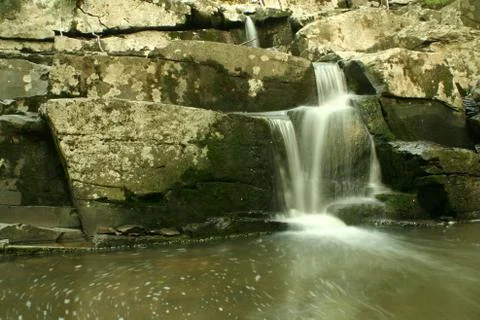 Flowing waterfall Foto stock