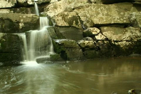 Flowing waterfall Foto stock