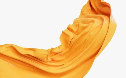 Flowing wave cloth, 3d rendering. Illustrazione stock