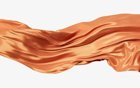 Flowing wave cloth, 3d rendering. Stock Illustration