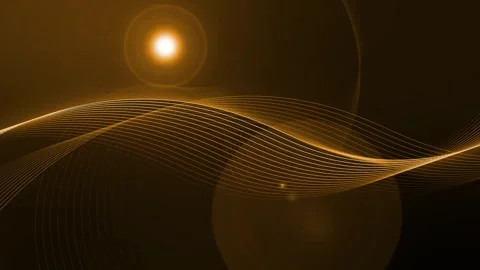 Flowing wave line abstract background animation, Abstract red wave forms wi.. 動画素材 328420874