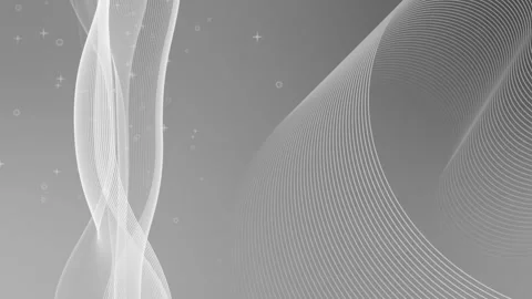 Flowing wave lines, Abstract background with flowing curved line waves, sof.. Stock Footage 346760524