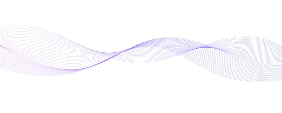 Flowing wave lines background. Abstract smooth curved stripes template. Fine Illustrazione stock
