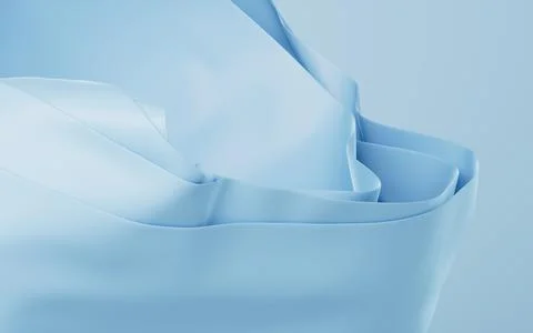 Flowing wave multilayer background, 3d rendering. Stock Illustration