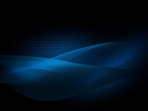 Flowing Wave Technology Digital Cyber Background Illustrazione stock