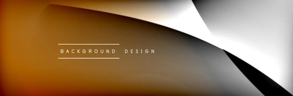 Flowing waves with 3d shadow effects and fluid gradients. Dynamic trendy Stock Illustration