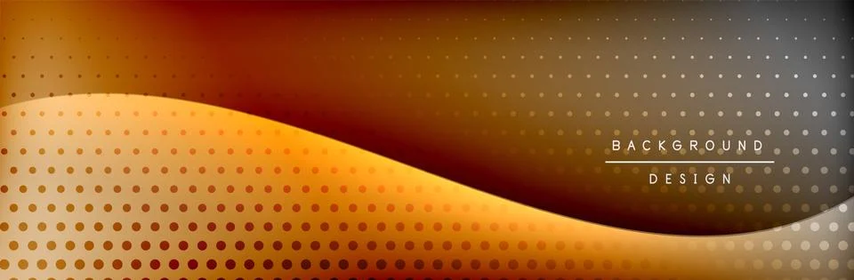 Flowing waves with 3d shadow effects and fluid gradients. Dynamic trendy Stock Illustration