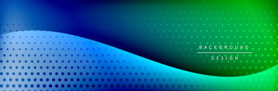 Flowing waves with 3d shadow effects and fluid gradients. Dynamic trendy Stock Illustration